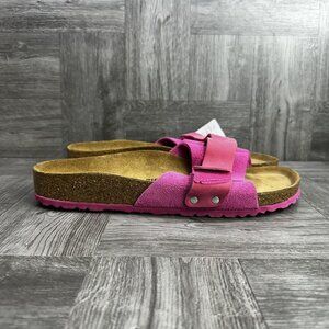 Birkenstock Oita Women's 11/EURO 42 Pink Leather Suede Slide